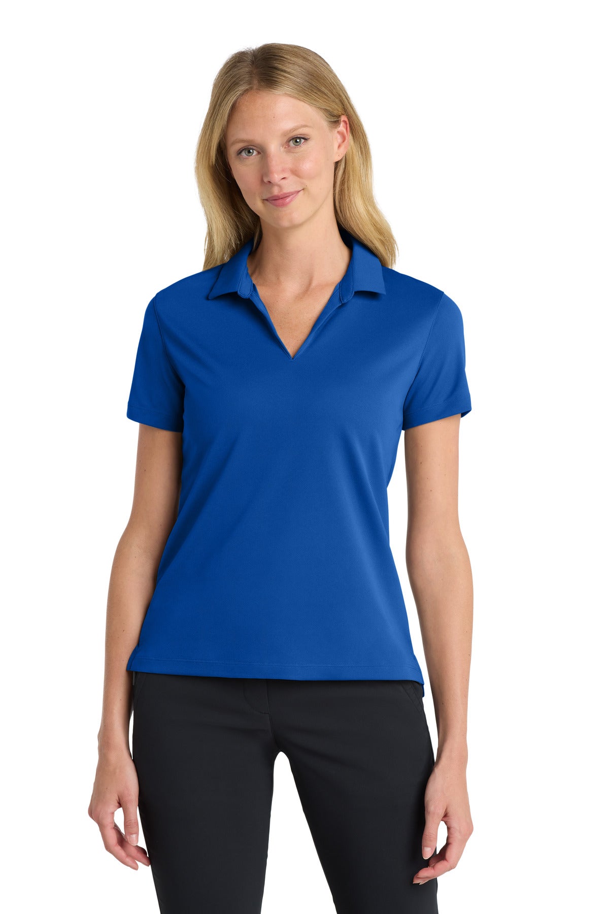 Nike Women's Dri-FIT Micro Pique 2.0 Polo - Game Royal - front