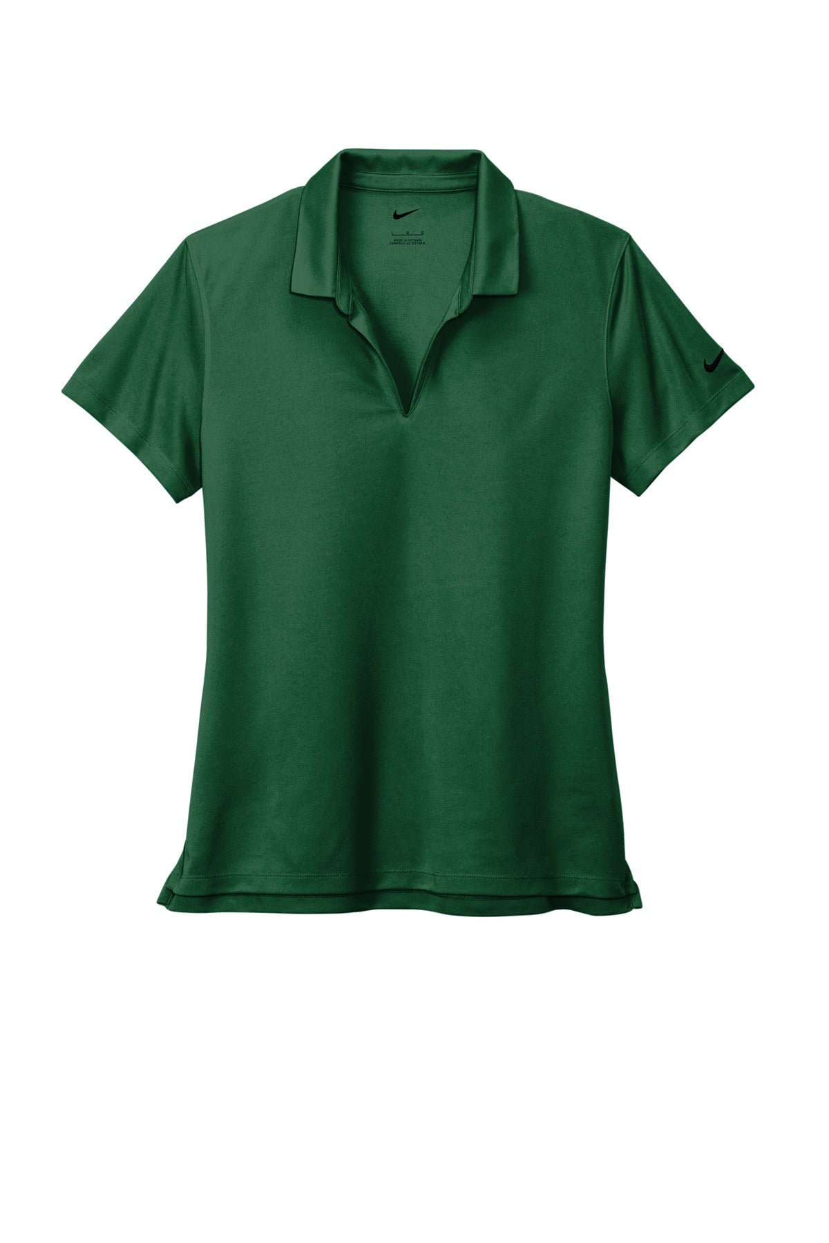 Nike Women's Dri-FIT Micro Pique 2.0 Polo - Gorge Green - flat front