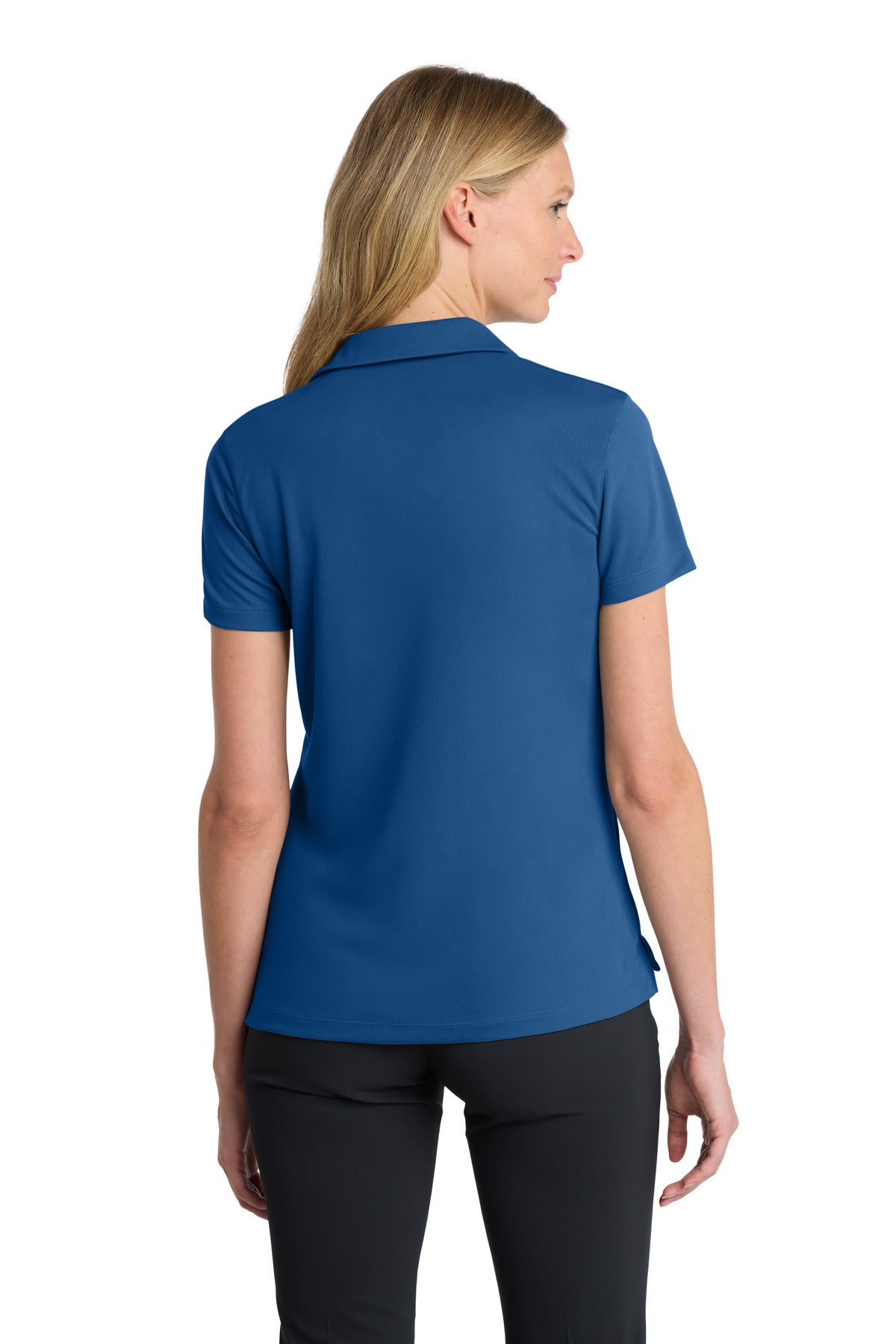 Nike Women's Dri-FIT Micro Pique 2.0 Polo - Gym Blue - back