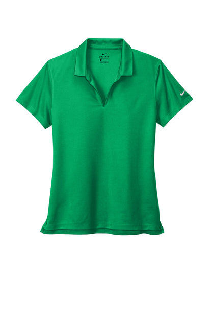 Nike Women's Dri-FIT Micro Pique 2.0 Polo - Lucid Green - flat front