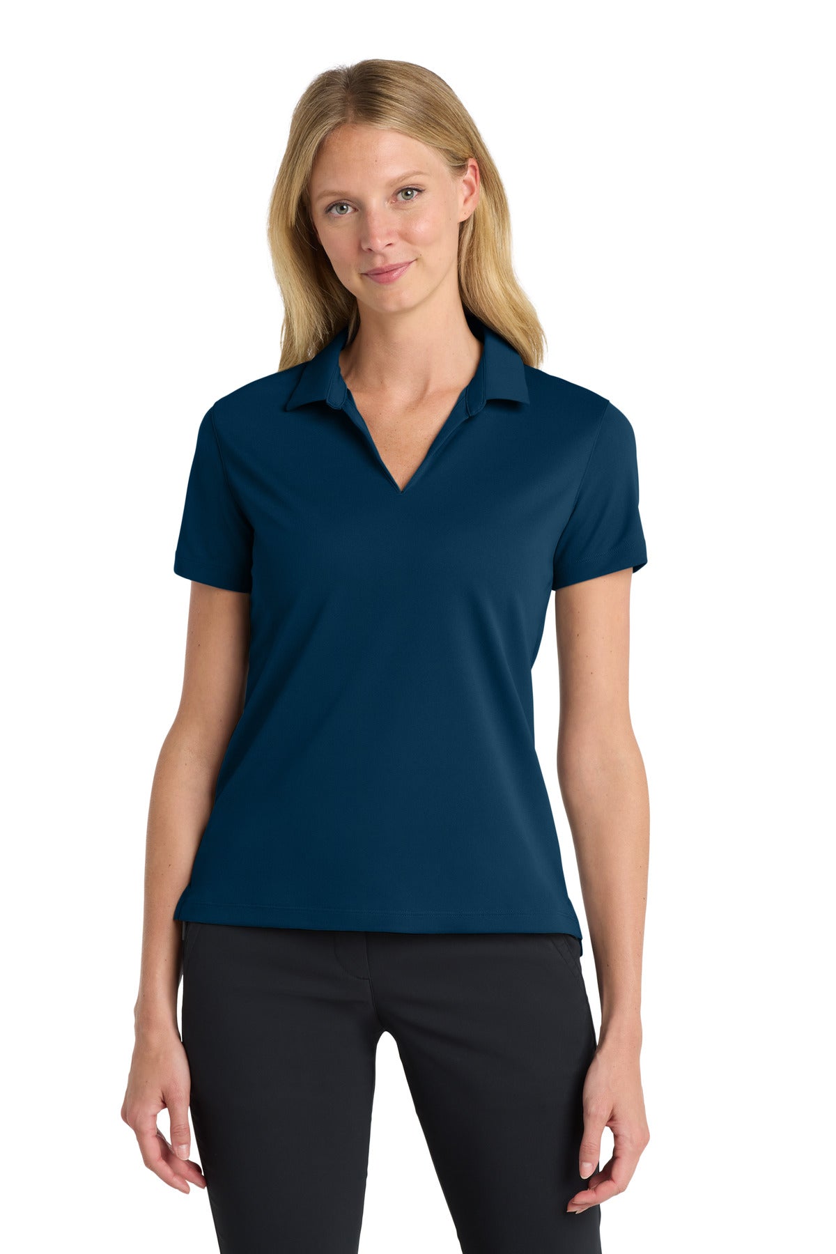 Nike Women's Dri-FIT Micro Pique 2.0 Polo - Navy - front