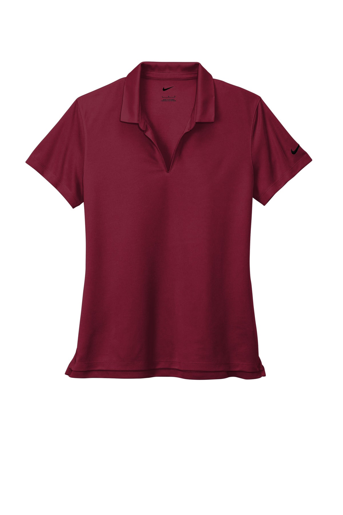 Nike Women's Dri-FIT Micro Pique 2.0 Polo - Team Red - flat front
