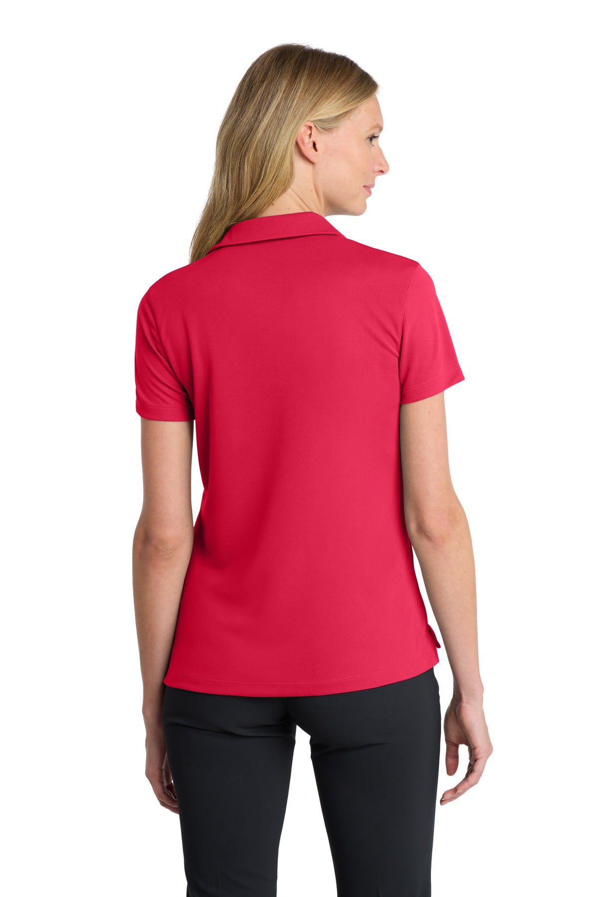 Nike Women's Dri-FIT Micro Pique 2.0 Polo - University Red - back