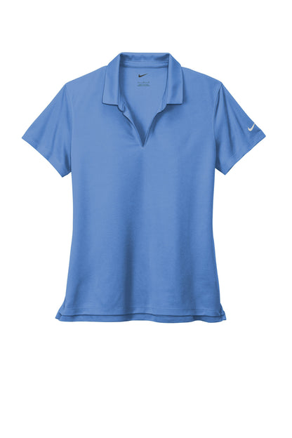 Nike Women's Dri-FIT Micro Pique 2.0 Polo - Valor Blue - flat front