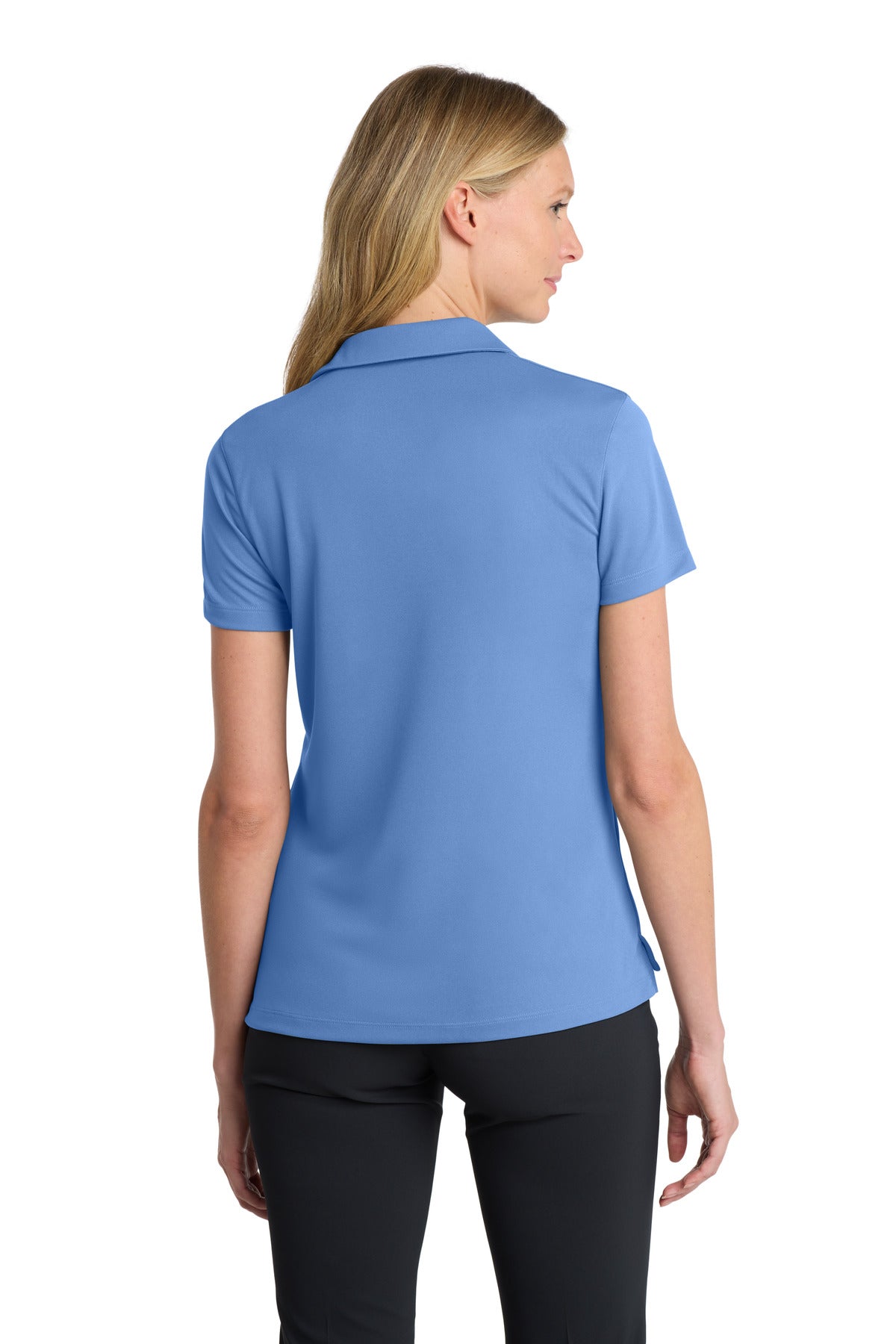 Nike Women's Dri-FIT Micro Pique 2.0 Polo - Valor Blue - back