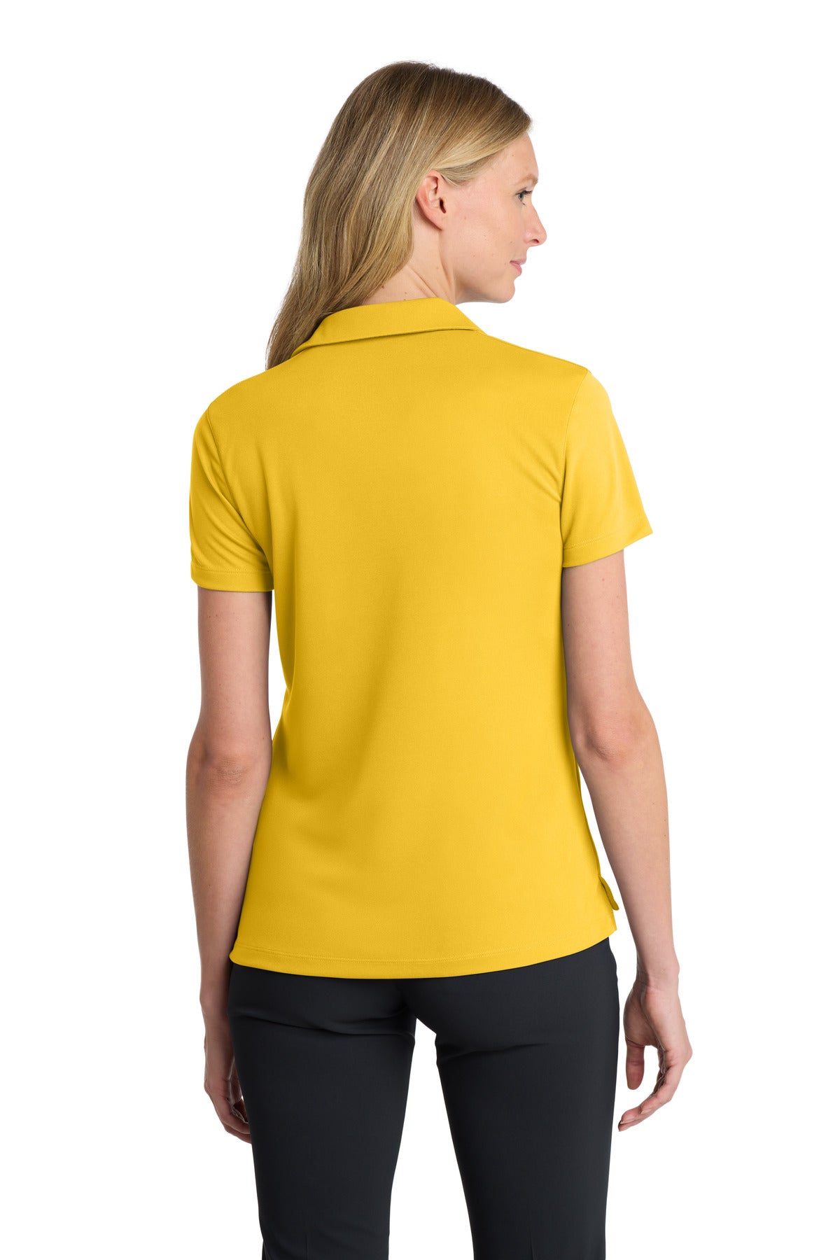 Nike Women's Dri-FIT Micro Pique 2.0 Polo - Varsity Maize - back