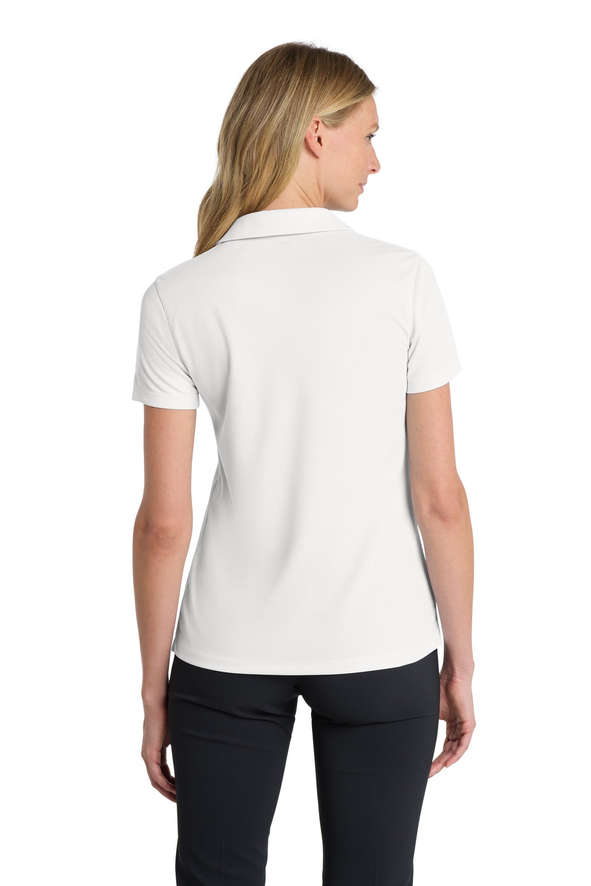 Nike Women's Dri-FIT Micro Pique 2.0 Polo - White - back