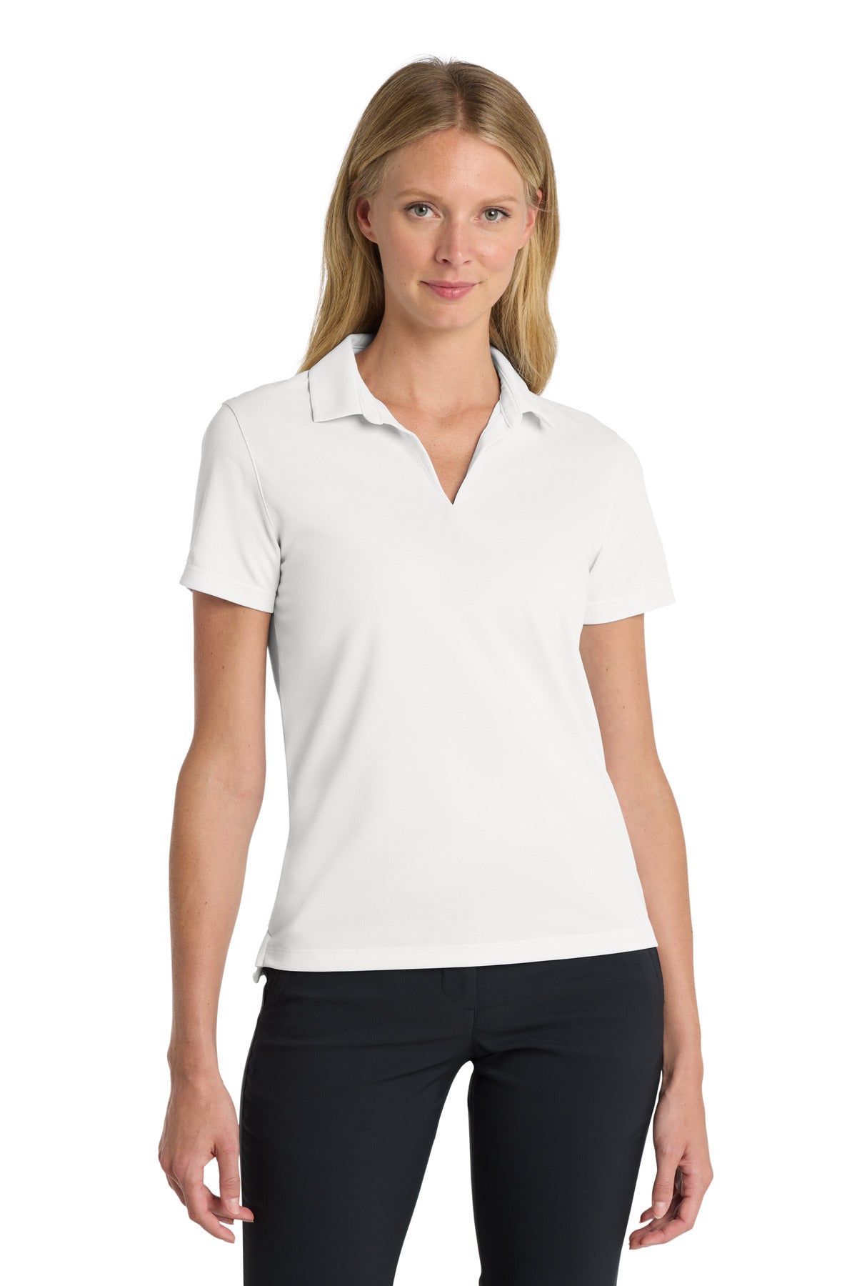 Nike Women's Dri-FIT Micro Pique 2.0 Polo - White - front