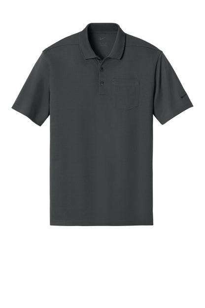 Nike Dri-FIT Micro Pique 2.0 Pocket Polo - Anthracite - flat front
