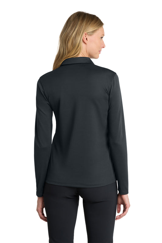 Nike Women's Dri-FIT Micro Pique 2.0 Long Sleeve Polo - Anthracite - back