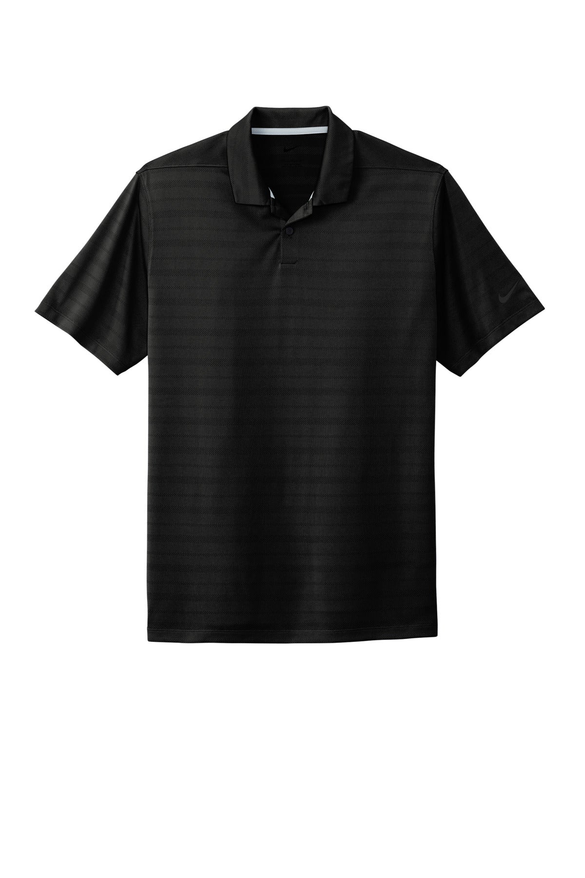 Nike Dri-FIT Vapor Jacquard Polo - Black - flat front