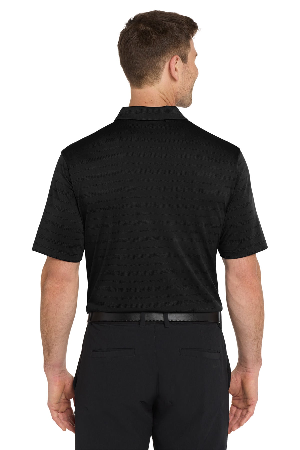 Nike Dri-FIT Vapor Jacquard Polo - Black - back