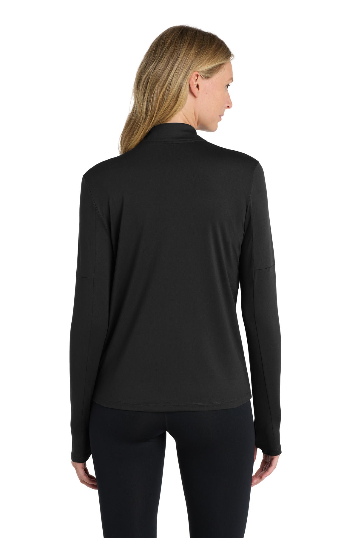 Nike Women's Dri-FIT Element 1/2-Zip Top - Black - back