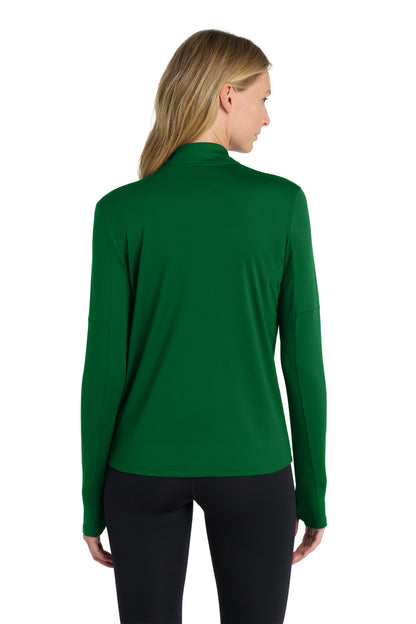 Nike Women's Dri-FIT Element 1/2-Zip Top - Dark Green - back
