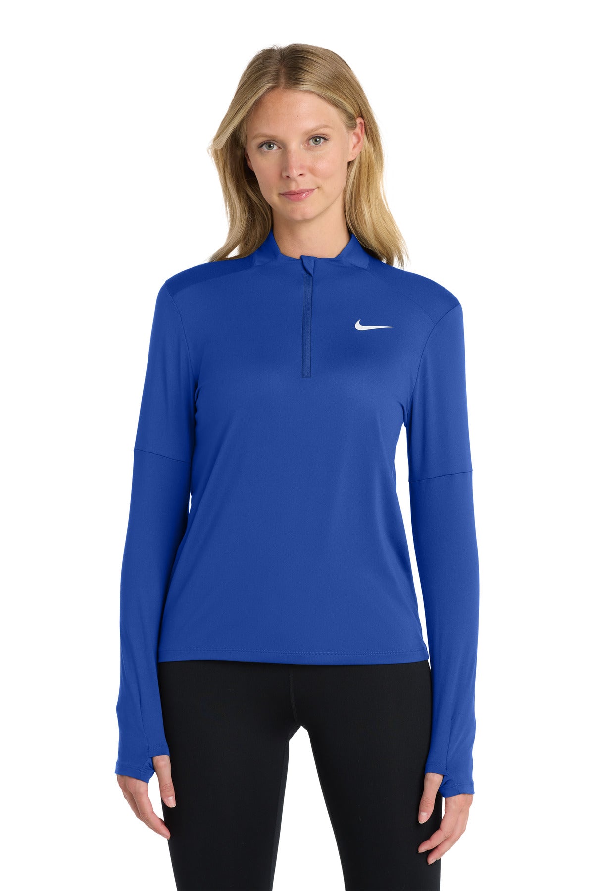 Nike Women's Dri-FIT Element 1/2-Zip Top - Royal - front