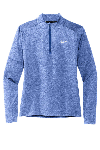 Nike Women's Dri-FIT Element 1/2-Zip Top - Royal Heather - flat front