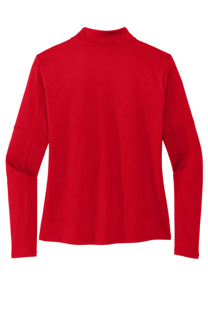 Nike Women's Dri-FIT Element 1/2-Zip Top - Scarlet - flat back