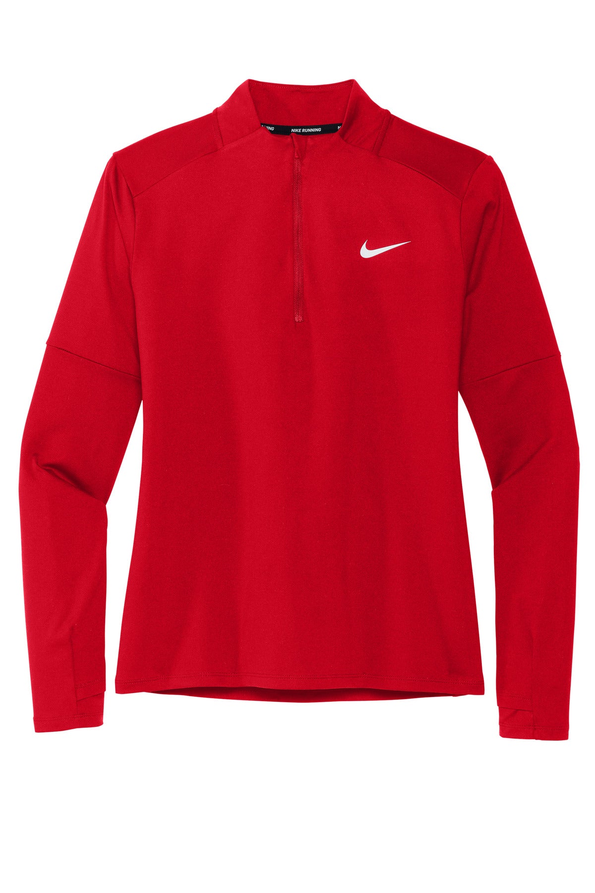 Nike Women's Dri-FIT Element 1/2-Zip Top - Scarlet - flat front