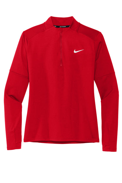 Nike Women's Dri-FIT Element 1/2-Zip Top - Scarlet - flat front