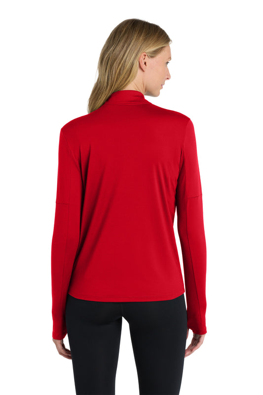 Nike Women's Dri-FIT Element 1/2-Zip Top - Scarlet - back