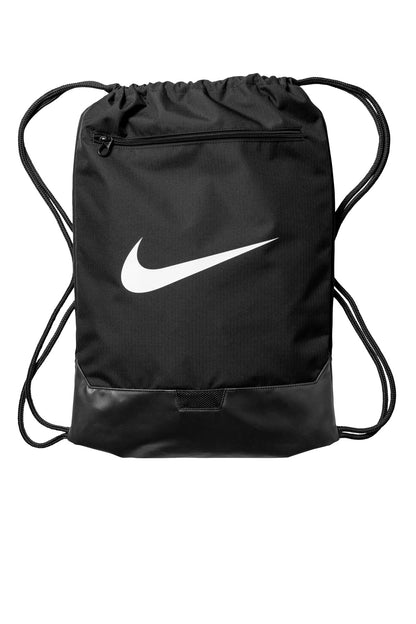 Nike Brasilia Drawstring Pack - Black - front