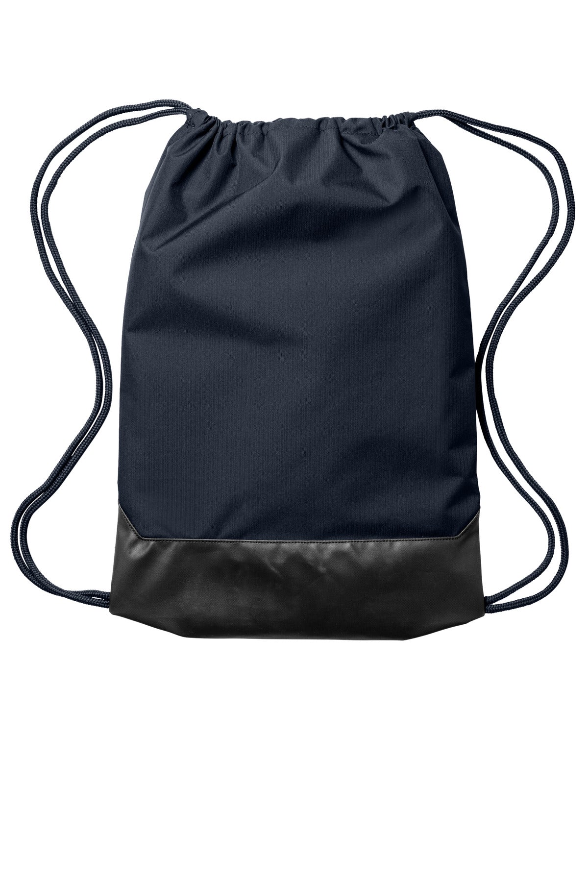 Nike Brasilia Drawstring Pack - Midnight Navy - flat back