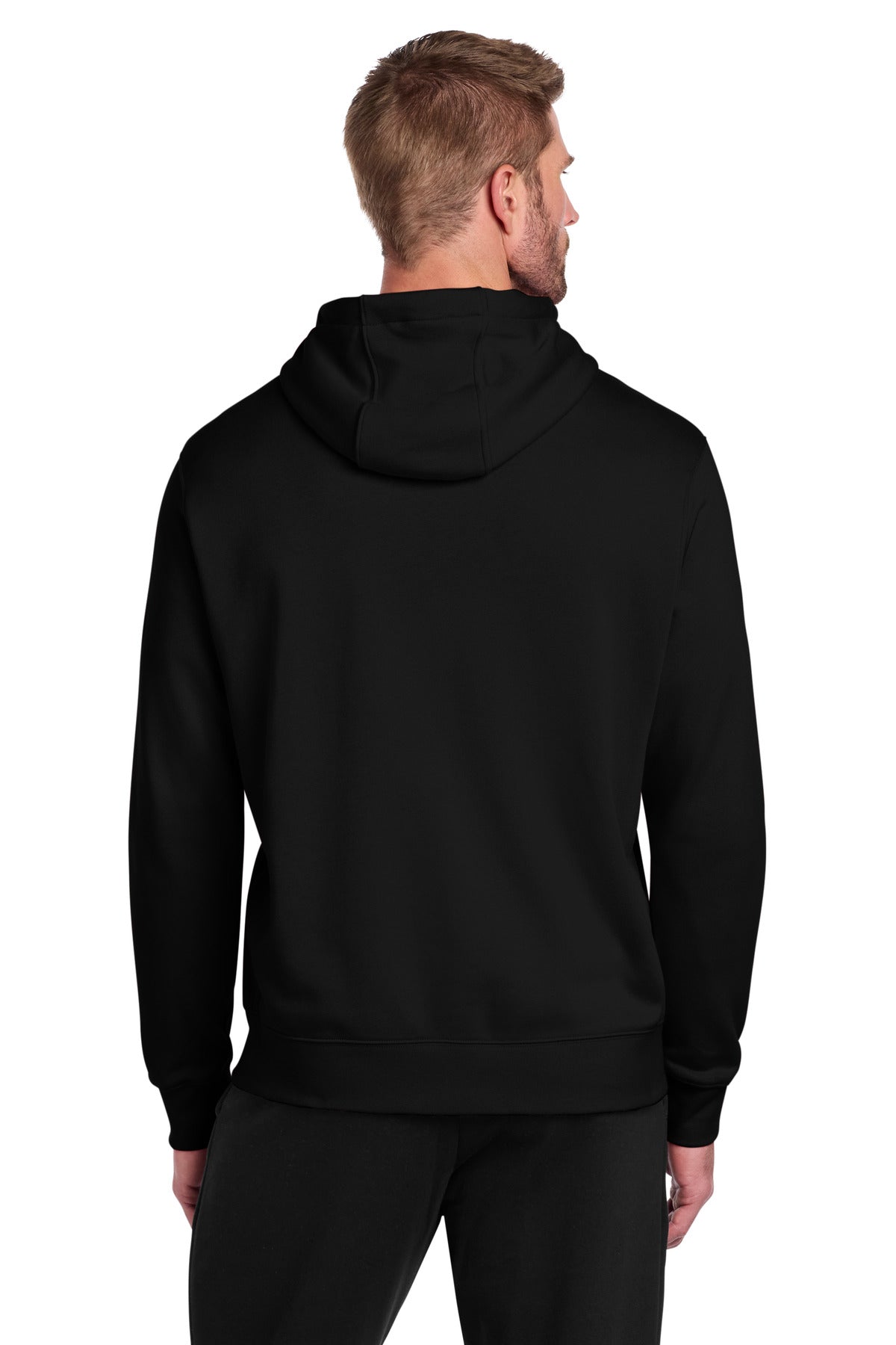 Nike Club Fleece Sleeve Swoosh Full-Zip Hoodie - Black - back