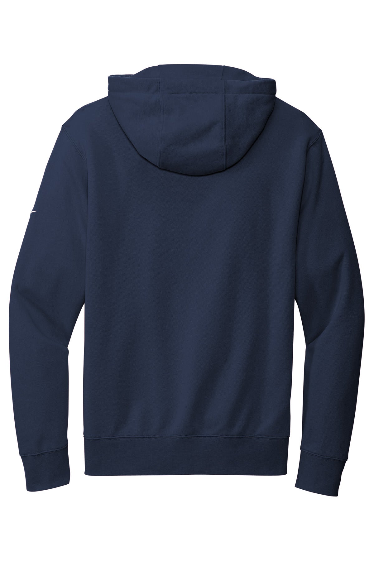 Nike Club Fleece Sleeve Swoosh Full-Zip Hoodie - Midnight Navy - flat back
