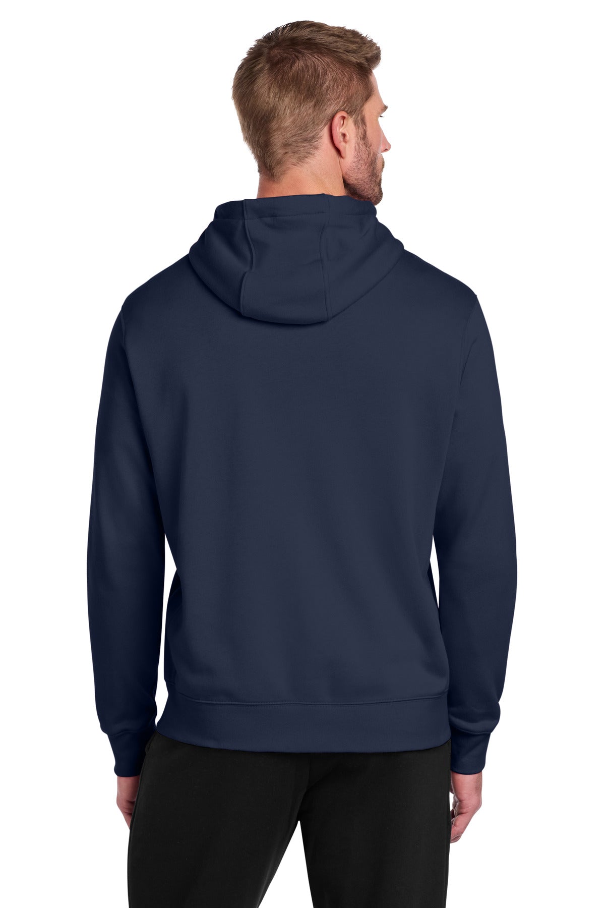 Nike Club Fleece Sleeve Swoosh Full-Zip Hoodie - Midnight Navy - back