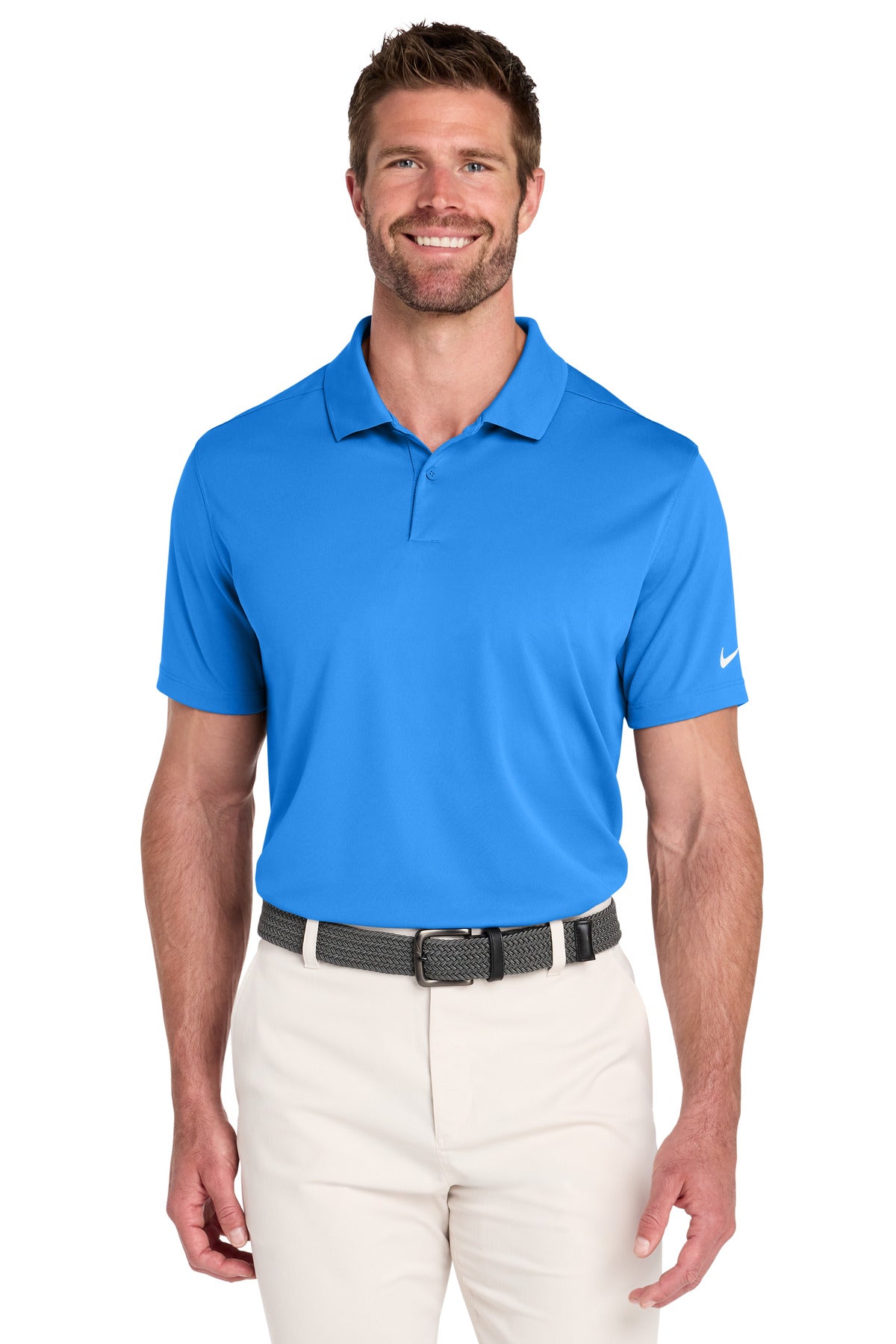 Nike Victory Solid Polo - Light Photo Blue - front
