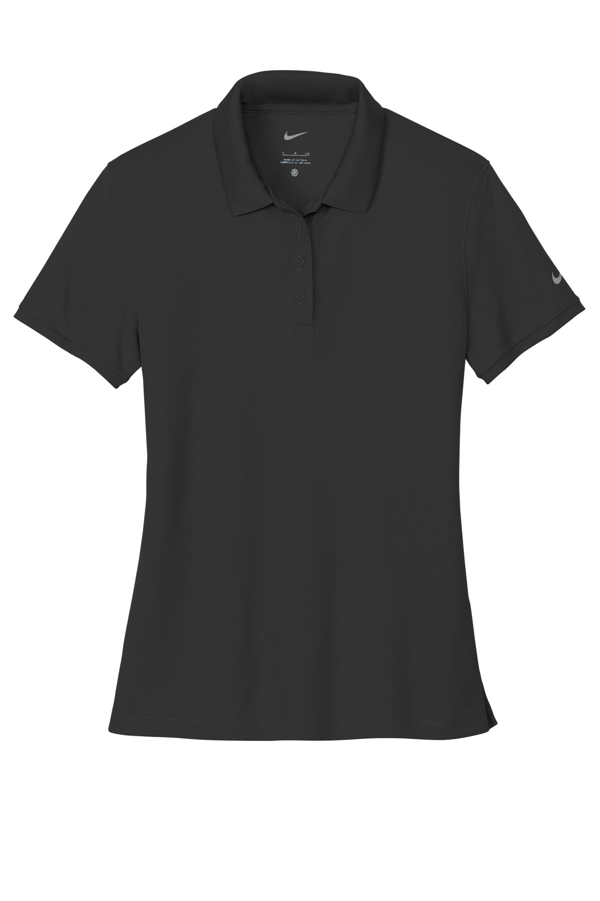 Nike Women's Victory Solid Polo - Black - flat front