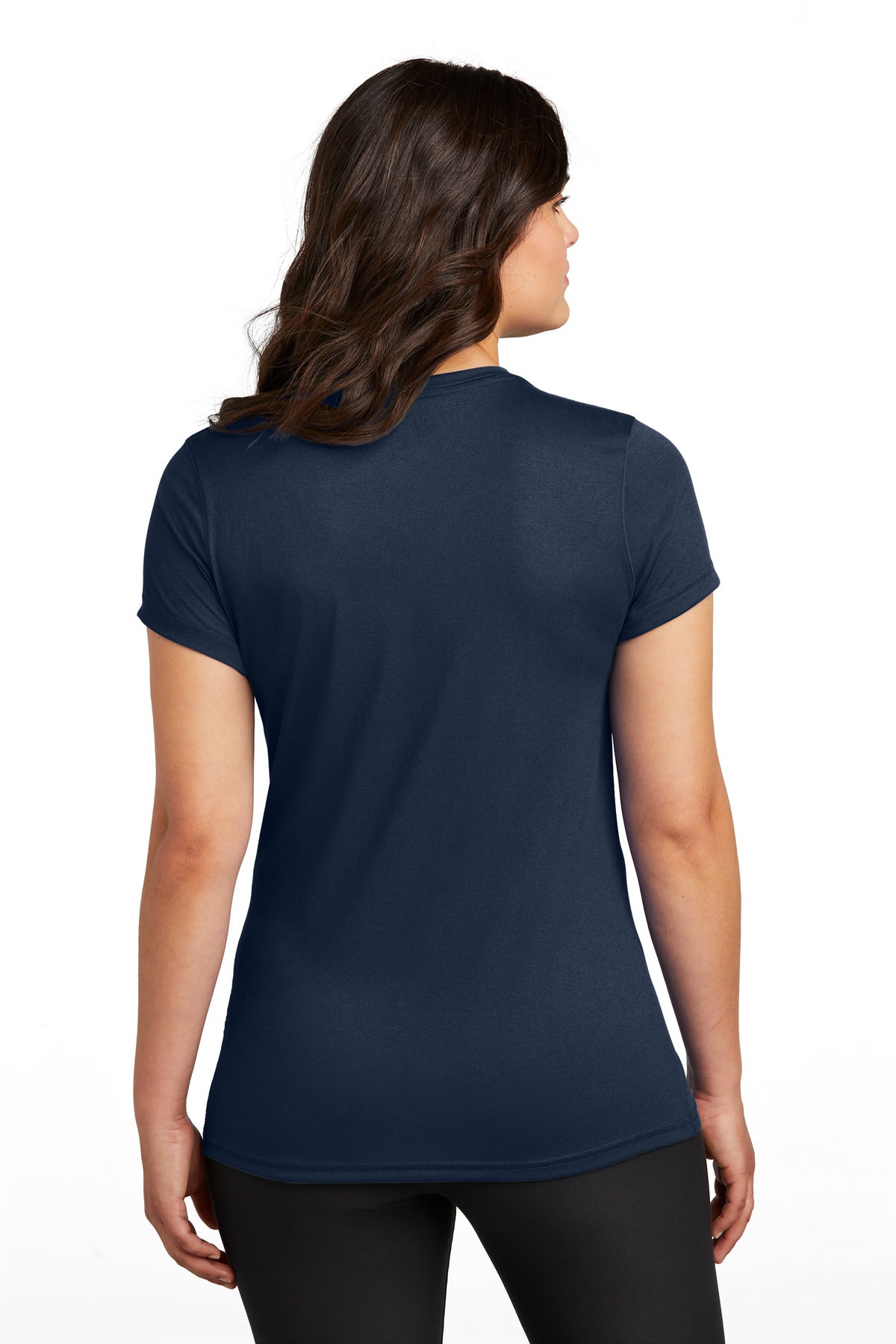 Nike Women's Swoosh Sleeve rLegend Tee - College Navy - back
