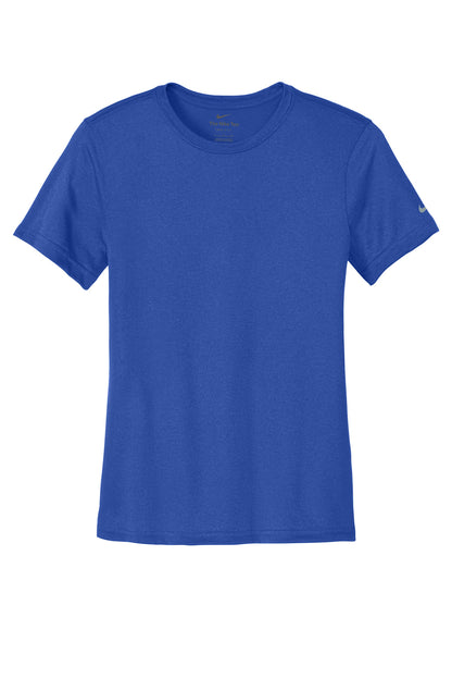 Nike Women's Swoosh Sleeve rLegend Tee - Game Royal - flat front