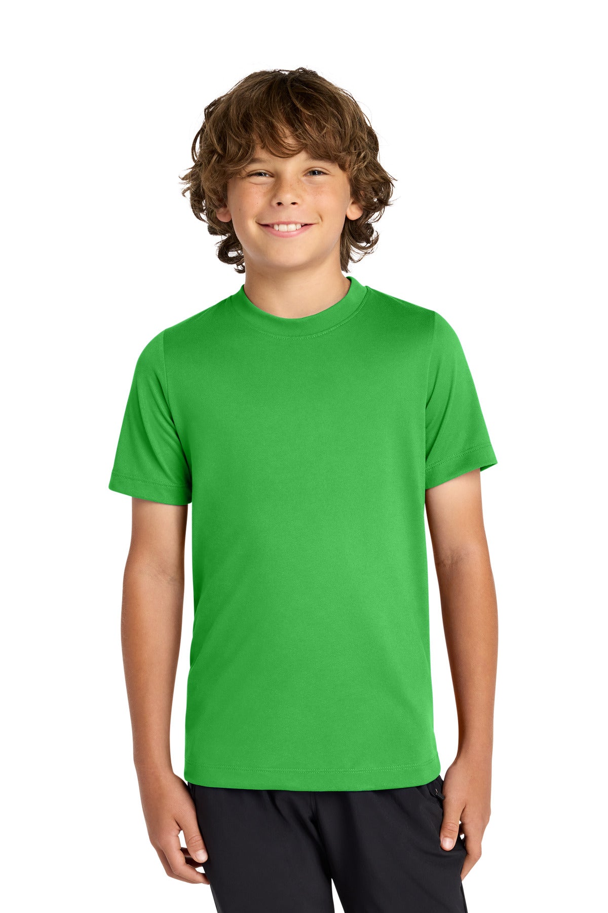 Nike Youth Swoosh Sleeve rLegend Tee - Apple Green - front