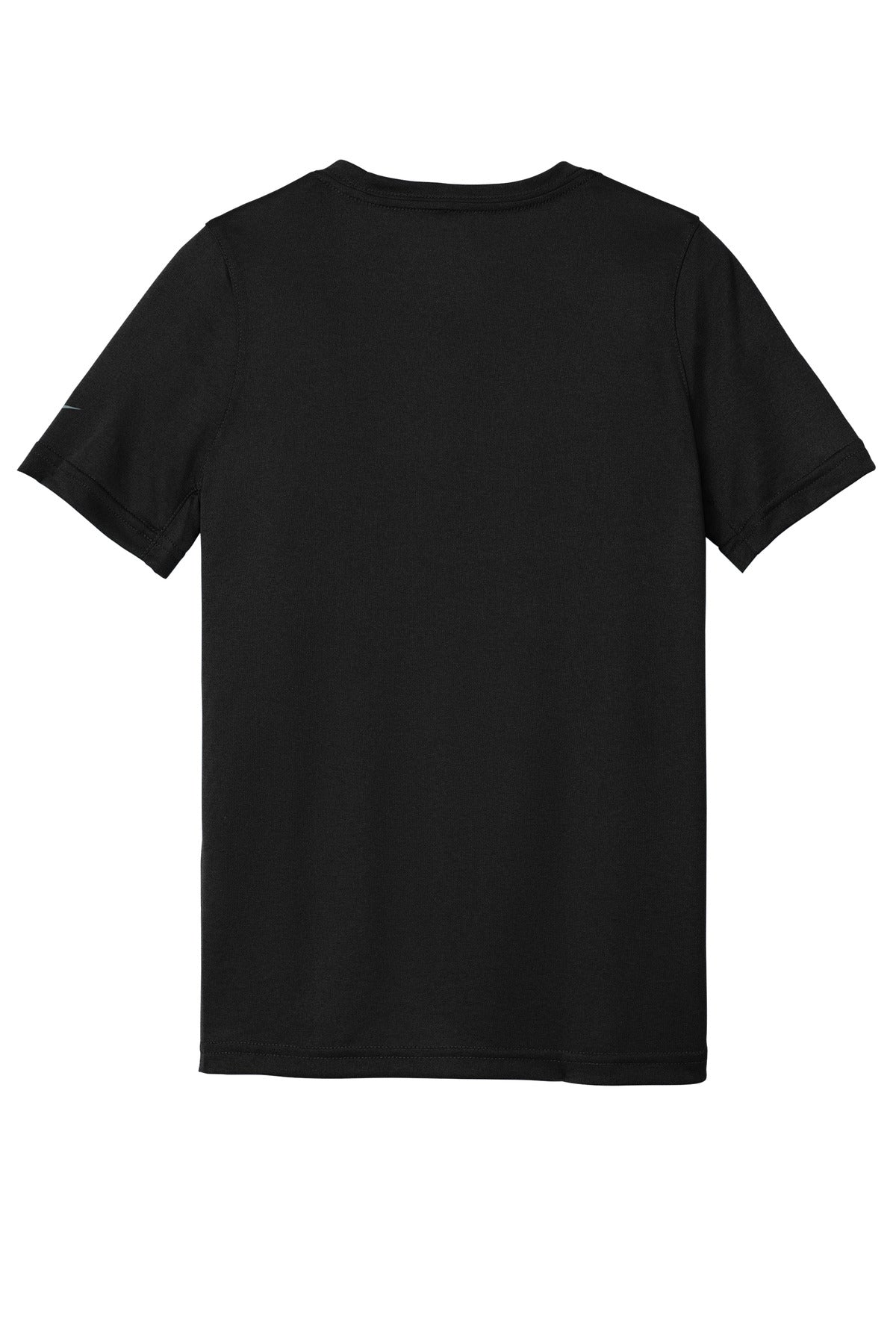 Nike Youth Swoosh Sleeve rLegend Tee - Black - flat back