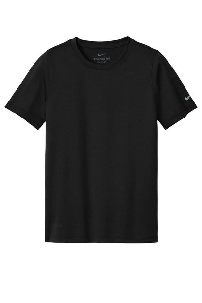Nike Youth Swoosh Sleeve rLegend Tee - Black - flat front