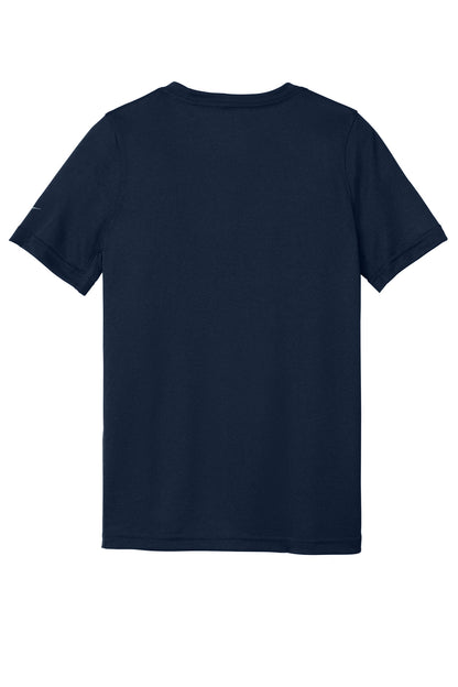 Nike Youth Swoosh Sleeve rLegend Tee - College Navy - flat back