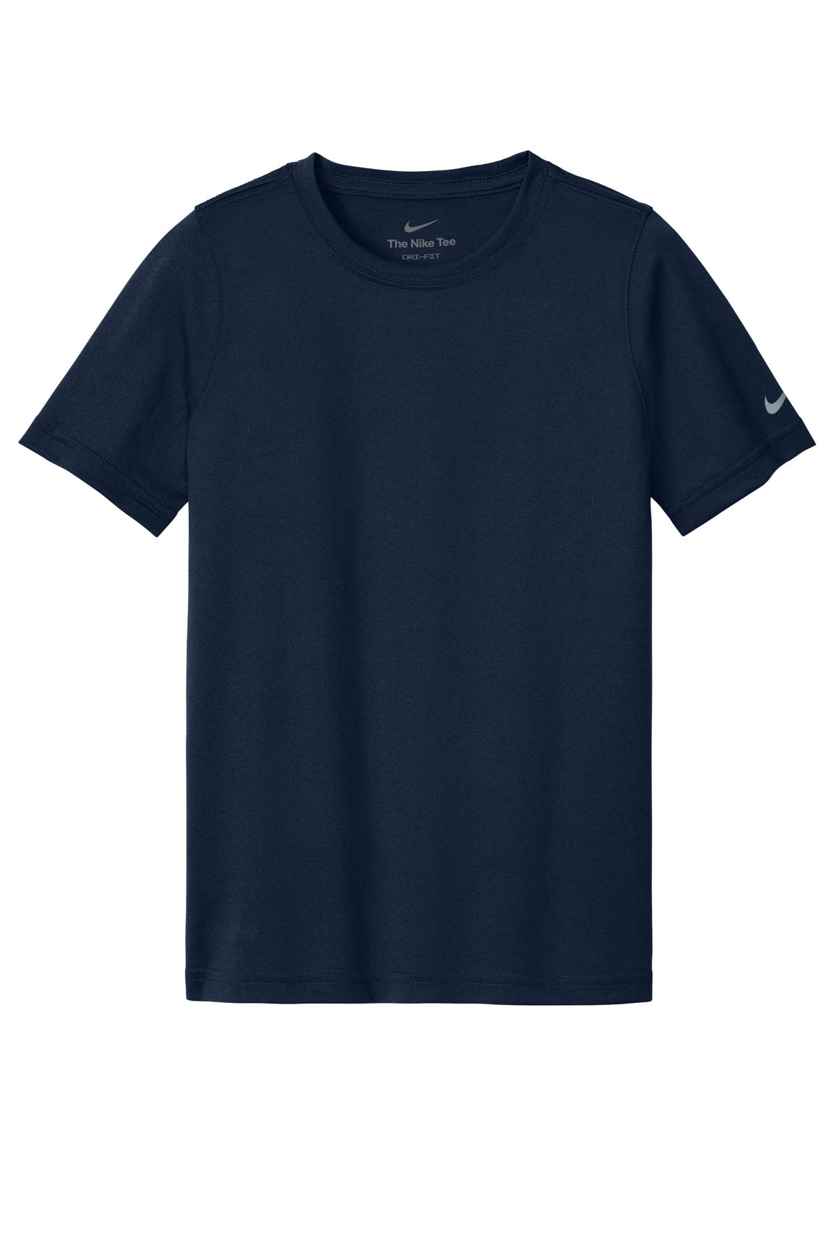 Nike Youth Swoosh Sleeve rLegend Tee - College Navy - flat front