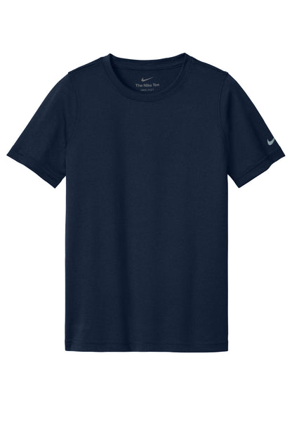 Nike Youth Swoosh Sleeve rLegend Tee - College Navy - flat front