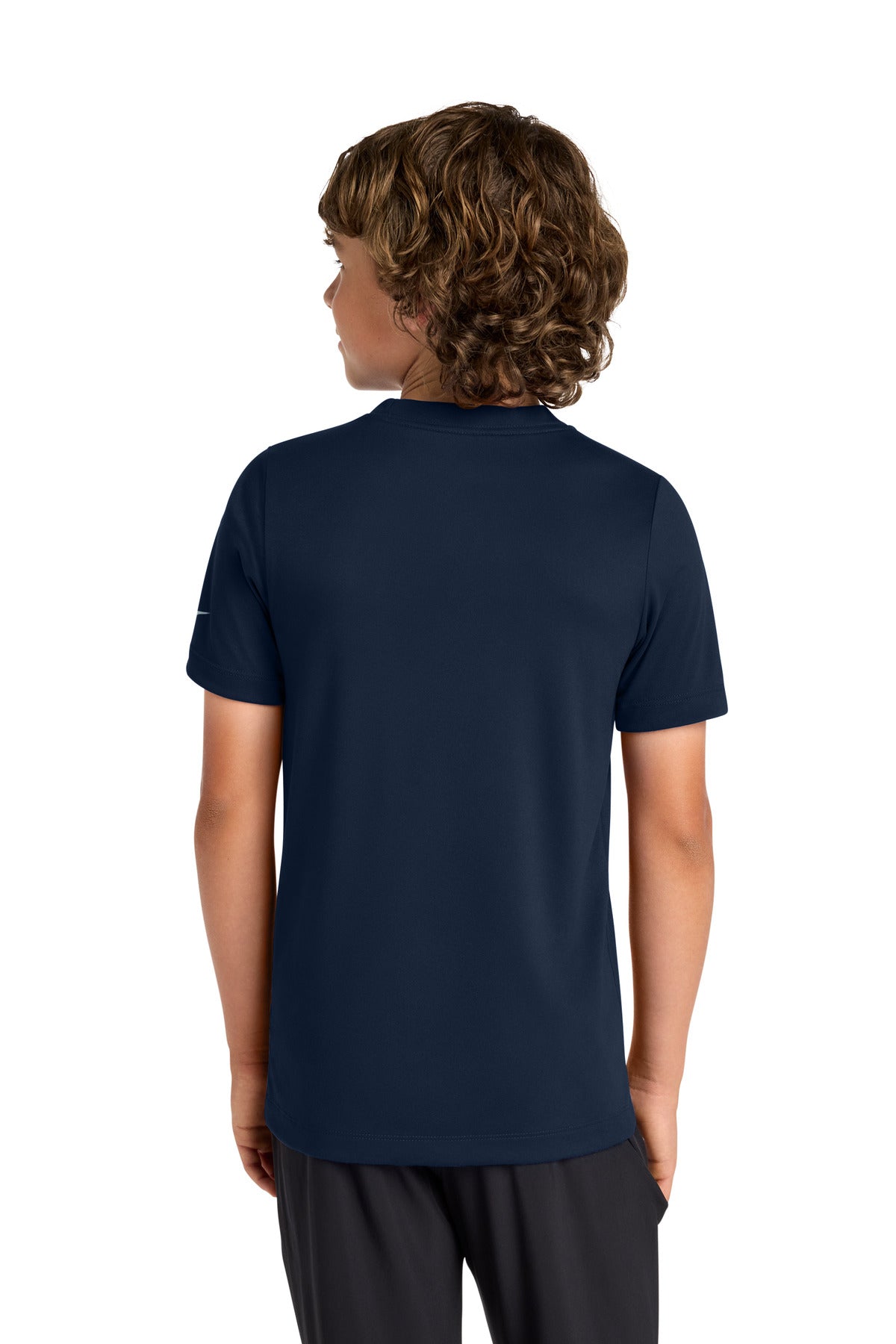 Nike Youth Swoosh Sleeve rLegend Tee - College Navy - back