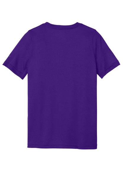 Nike Youth Swoosh Sleeve rLegend Tee - Court Purple - flat back
