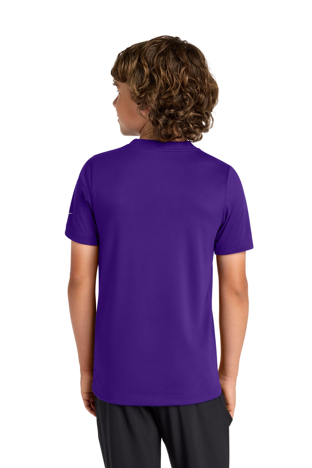 Nike Youth Swoosh Sleeve rLegend Tee - Court Purple - back