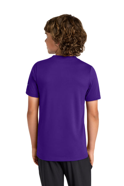Nike Youth Swoosh Sleeve rLegend Tee - Court Purple - back