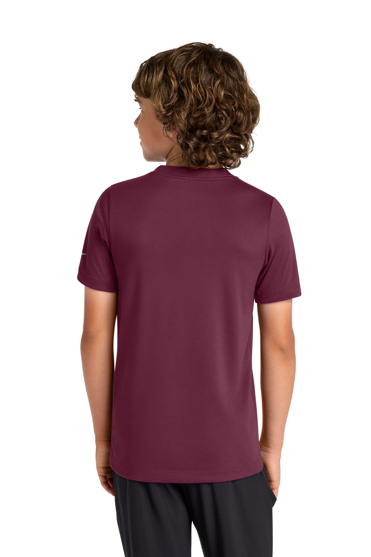 Nike Youth Swoosh Sleeve rLegend Tee - Deep Maroon - back