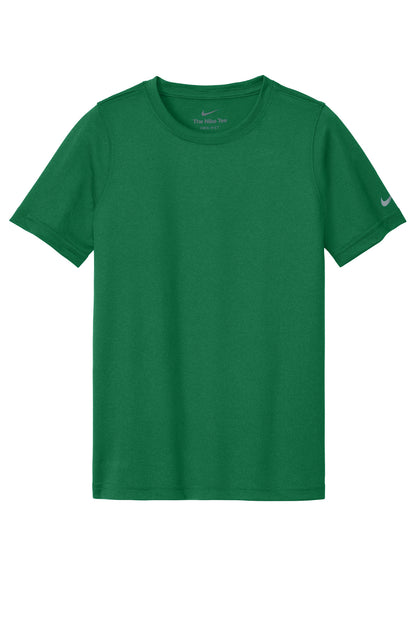 Nike Youth Swoosh Sleeve rLegend Tee - Gorge Green - flat front