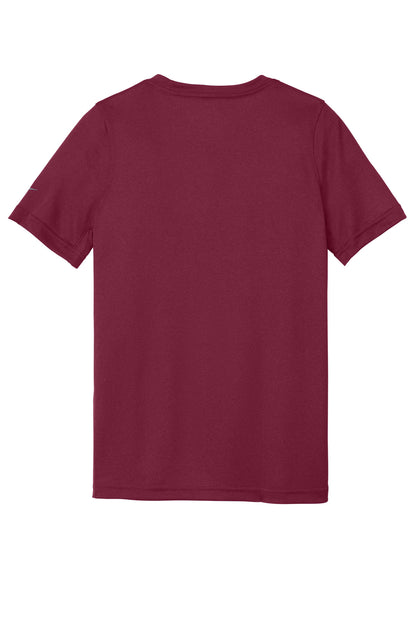 Nike Youth Swoosh Sleeve rLegend Tee - Team Maroon - flat back