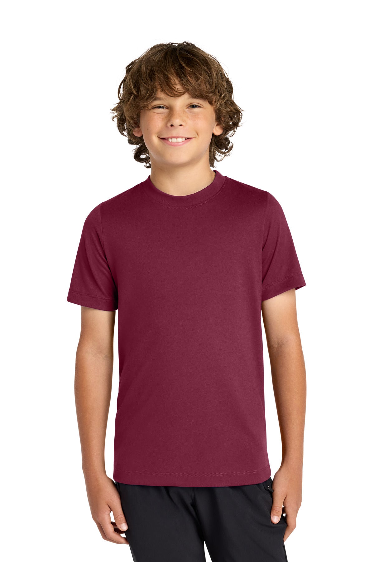 Nike Youth Swoosh Sleeve rLegend Tee - Team Maroon - front
