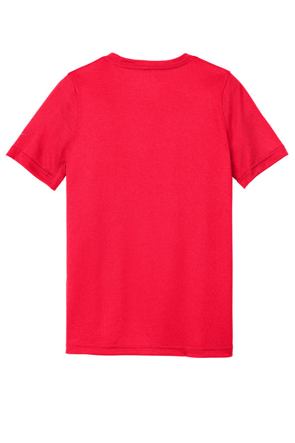 Nike Youth Swoosh Sleeve rLegend Tee - University Red - flat back