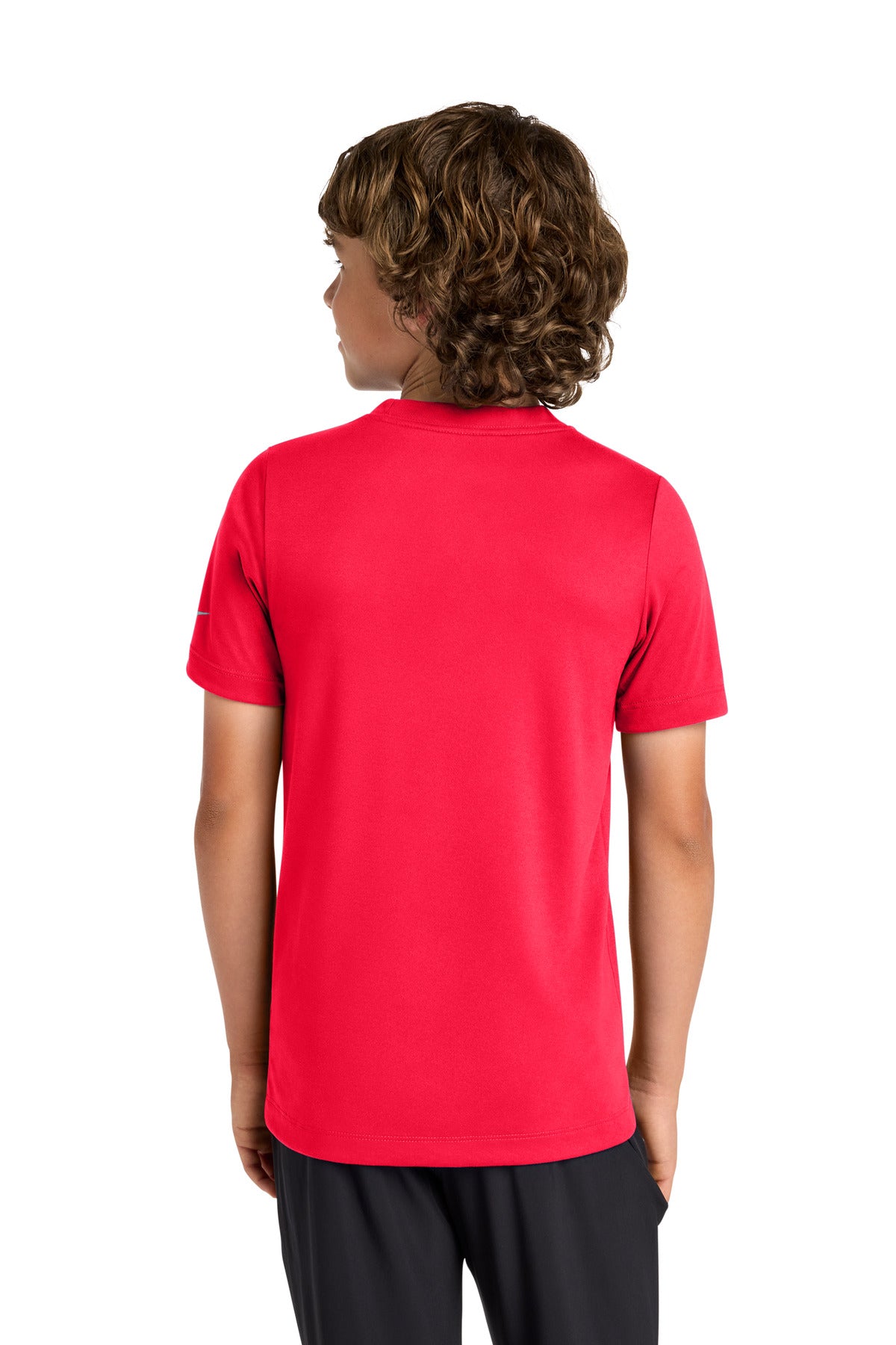 Nike Youth Swoosh Sleeve rLegend Tee - University Red - back