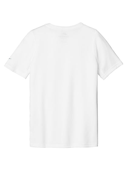 Nike Youth Swoosh Sleeve rLegend Tee - White - flat back